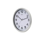 Wall clock MAULstep RC Ø40x5cm plastic silver/white with battery