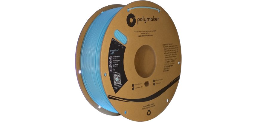 Polymaker PE01031 3D Printing Material ABS Light Blue 1 kg