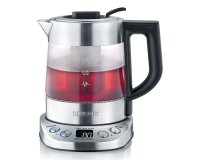 Bouilloire eau et thé WK 3473 DELUXE, verre / inox