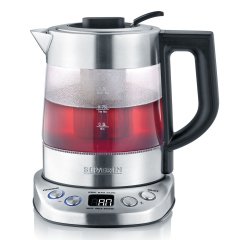 Bouilloire eau et thé WK 3473 DELUXE, verre / inox