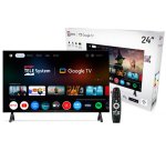 TELE System Google TV 24? – TS24FL SMG15 61 cm (24") HD Smart TV Wi-Fi Nero 180 cd/m²