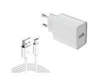 DLH 12W USB-A CHARGER 1M LIGHTNING CABLE Tablette, téléphone Blanc Secteur Intérieure