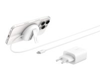 Belkin WIA011kqWH Casque, Smartphone Blanc USB Recharge sans fil Charge rapide Intérieure