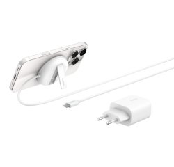 Belkin WIA011kqWH Casque, Smartphone Blanc USB Recharge sans fil Charge rapide Intérieure