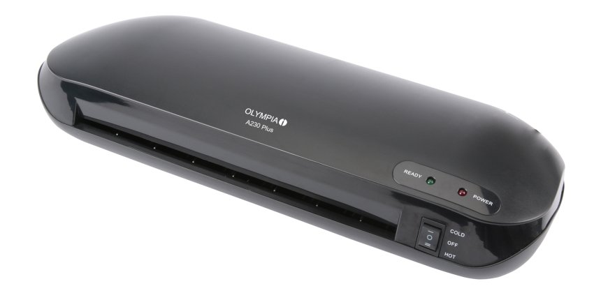 Olympia A 230 Plus Koude/warme lamineermachine 400 mm/min Zwart
