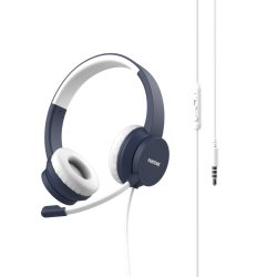 Pantone PT-WDH002N headphones/headset Wired Head-band Office/Call center Blue