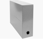 Boite transfert exacompta iderama carton recouvert      15/10e 25x33cm dos 90mm gris