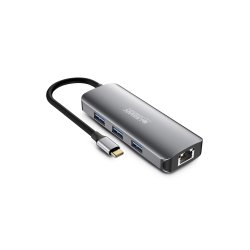 Urban Factory MHC50UF station d'accueil Avec fil USB 3.2 Gen 1 (3.1 Gen 1) Type-C Gris