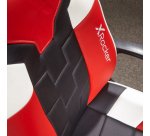 X Rocker 5120101 Siège pour jeu vidéo Fauteuil de gaming Chaise avec assise rembourrée Noir, Rouge, Blanc
