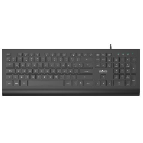 Nilox NXKBE000014 teclado Oficina USB Español Negro