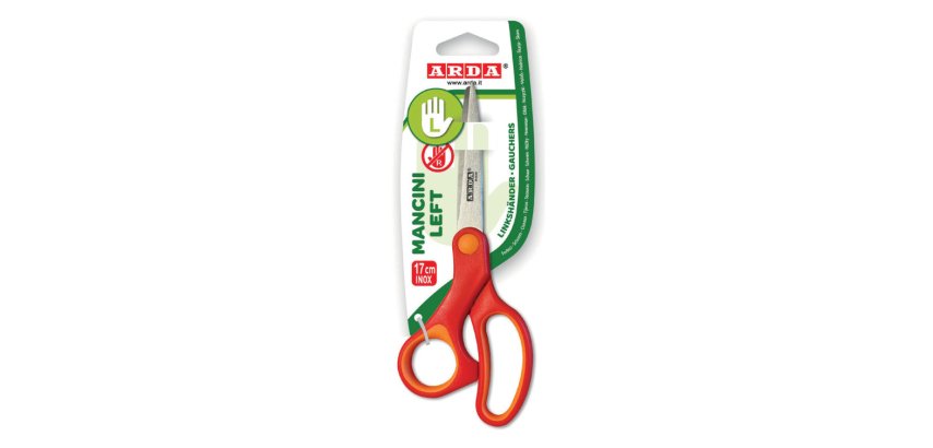 ARDA FB1306 stationery/craft scissors Universal Straight cut Grey, Orange, Red