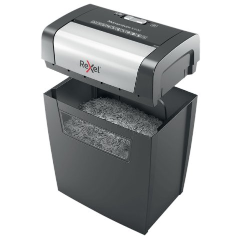 Destructeur Rexel Momentum X406 - coupe croisée