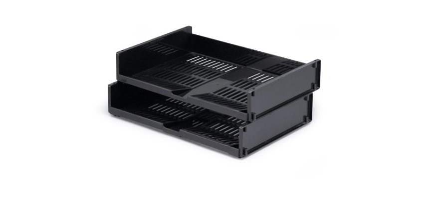 Durable 1700801058 desk tray/organizer Polystyrene Black