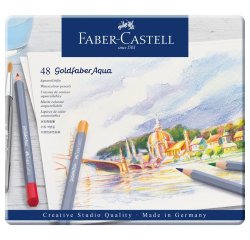 FABER-CASTELL Crayons de couleur aquarellables GOLDFABER