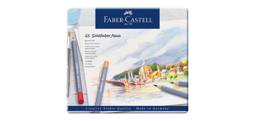 FABER-CASTELL Crayons de couleur aquarellables GOLDFABER