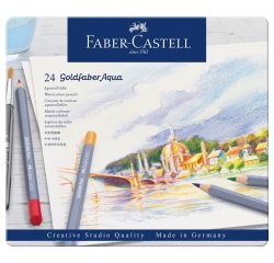 FABER-CASTELL Crayons de couleur aquarellables GOLDFABER
