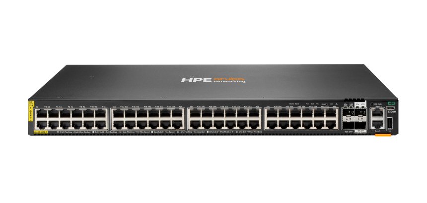 HPE Aruba Networking CX 6200M 48G Class4 PoE 4SFP+ Switch