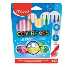 Feutre coloriage maped color'peps triangulaire encre ultra-lavable capuchon ventilé pointe bloquée pochette 12 unités