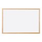 Tableau q-connect mélaminé cadre bois lisse lavable stabilité marqueurs spéciaux accessoires fixation mur 120x90cm