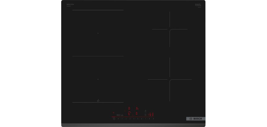 BOSCH Plaque induction PVS63KHC1E, Série 6, CombiZone, PerfectFry Plus