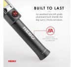 NEBO BIG LARRY 2 -Torcia luminosa e luce da lavoro con clip e base magnetica
