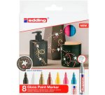 Marqueur edding e-750 peinture brillante couvrante  verre metal plastique papier  couche pointe moyenne - 8un