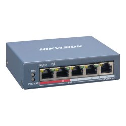 Hikvision DS-3E1105P-EI switch di rete Gestito Fast Ethernet (10/100) Supporto Power over Ethernet (PoE) Blu