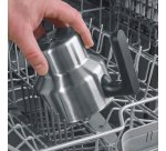 Severin SM 3579 montalatte e scaldalatte Montalatte elettrico portatile Nero, Acciaio spazzolato, Argento