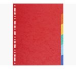 Intercalaire exacompta carte marbrée recyclée 220g 6 positions xxl coloris vifs