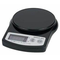 alpha Pèse-lettres, capacité: 2.000 g, noir, alimenté
