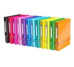 Classeur 4 anneaux cartonné Elba School Life A4 maxi - Dos 4 cm couleurs assorties aléatoires