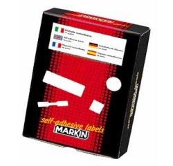 Markin X11040 etichetta autoadesiva Rettangolo con angoli arrotondati Permanente Bianco 100 pz