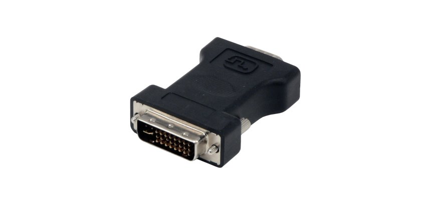MCL Adapter DVI-I to HD15 VGA (D-Sub) Noir