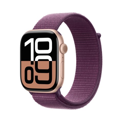 Apple Watch Series 10 OLED 46 mm Numérique 416 x 496 pixels Écran tactile Or rose Wifi GPS (satellite)