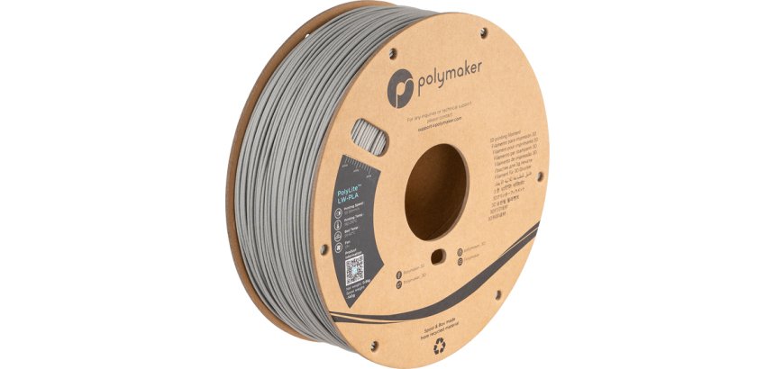 Polymaker PA08003 3D Printing Material Polylactic Acid (PLA) Gray 800 g