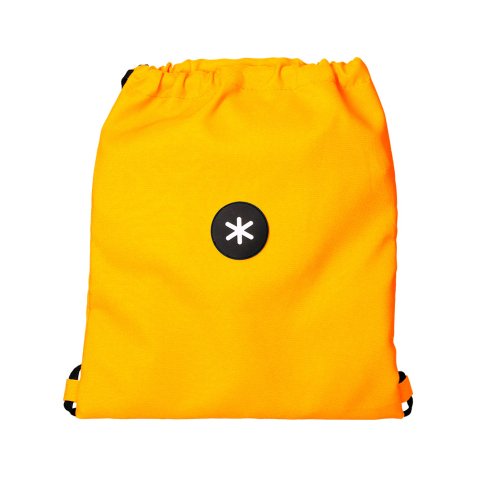 Sac dos antartik en toile fermeture cordon poche        interieur 350x400 mm coloris  jaune moutarde