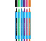 Stylo-bille schneider slider edge xb couleurs assorties pack 6 unites