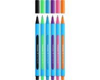 Stylo-bille schneider slider edge xb couleurs assorties pack 6 unites