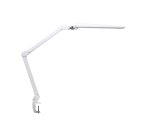 MAULcraft LED Desk Lamp, Table Clamp, Adjustable Intensity, White