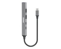 Port Designs 900163 hub & concentrateur USB Type-C 5000 Mbit/s Argent