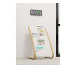 Horloge led murale ou a poser avec capteur co2, temperature et humidite 37,5x4x3,8c,