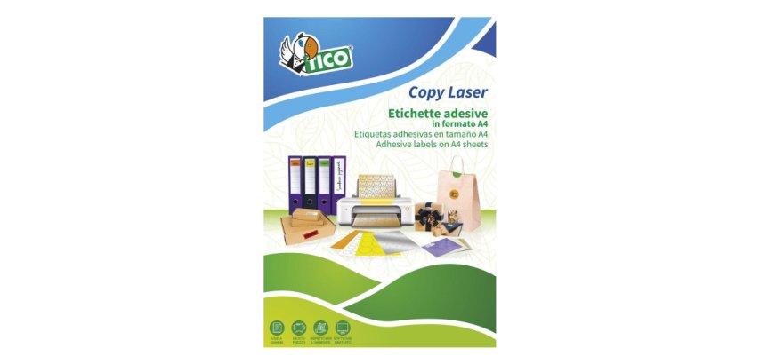 Tico LP4FA-7036 self-adhesive label Rectangle Permanent Orange 1680 pc(s)