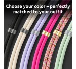 Intenso USB-C Charging Lanyard – Phone Necklace Cable, 60W Fast Charging, Adjustable Length, 1.65 m Nylon, USB-C to USB-C, green