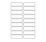 Avery ETVET36 self-adhesive label Rectangle Permanent White 36 pc(s)