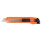 Cutter xd-23 q-connect lame retractable interchangeable acier 18mm precoupee frein securite col. aleatoire jaune/orange