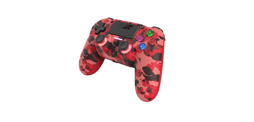Dragonshock Mizar Mimetico, Rosso Bluetooth Gamepad Analogico/Digitale PlayStation 4