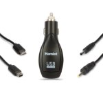 Hamlet Universal Kit alimentatore per auto per smartphone e tablet 4 in 1 con 4 connettori