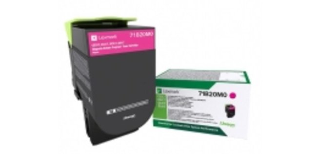 Lexmark 71B20M0 cartuccia toner 1 pz Originale Magenta
