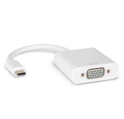 Hamlet HVATC2VGA video cable adapter 0.13 m USB Type-C VGA (D-Sub) White