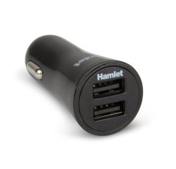 Hamlet XPW12U234 Caricabatterie per dispositivi mobili Telefono cellulare, Smartphone, Tablet Nero Accendisigari Auto